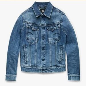 G-STAR RAW Women's Arc 3D Slim Denim Jacket Blue (Faded Santorini) SZ SMALL NWT
